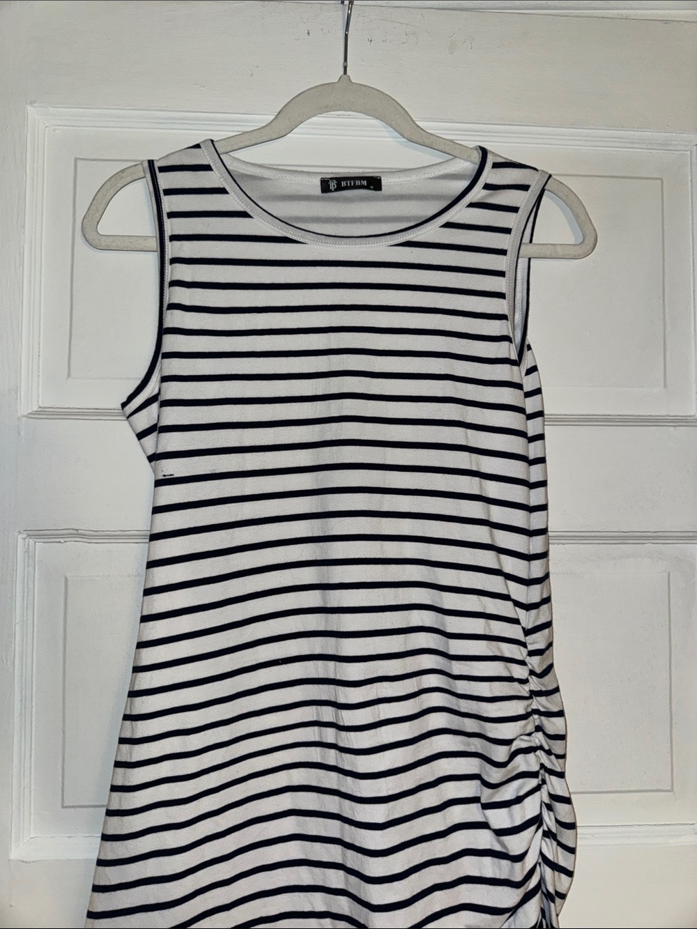 2 for $12 🎉 BTFBM Striped Sleeveless Midi Dress - Picture 3 of 10